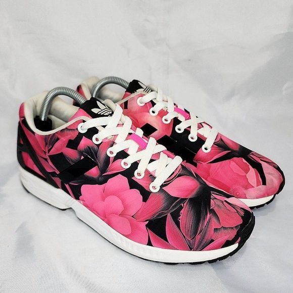 adidas Shoes - Adidas Torsion Zx Flower Shoes BB3787 Pink Black Flowers Clean Women's Size 9.5
